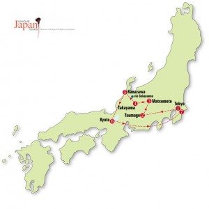 Unique Japan Tours Forgotten Japan Map