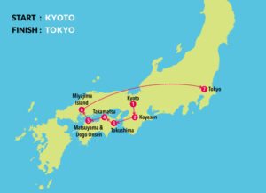 Lost in Japan Route Map