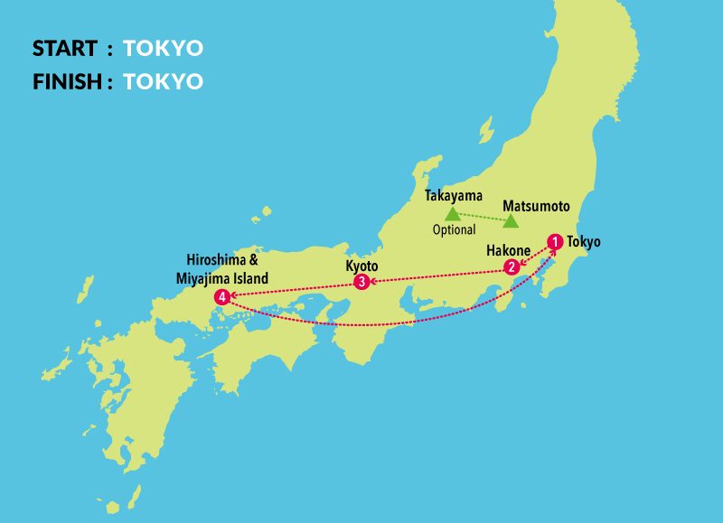 travel route japan